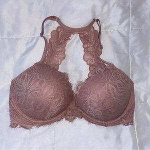 PINK Victoria’s Secret Date Racerback Pink Lace Bra